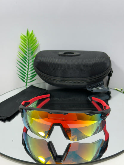 Oakley RADER-EV Sports ( Red Mirror & Black )