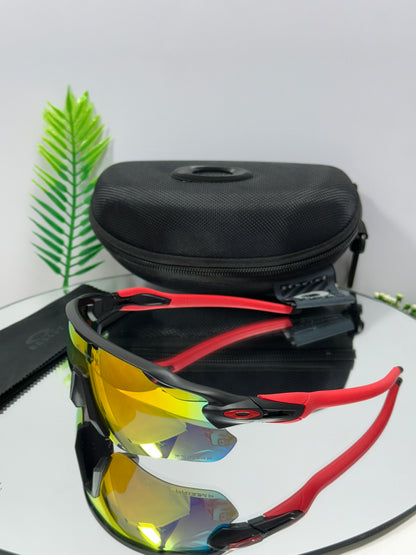 Oakley RADER-EV Sports ( Red Mirror & Black )