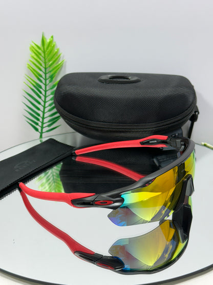Oakley RADER-EV Sports ( Red Mirror & Black )
